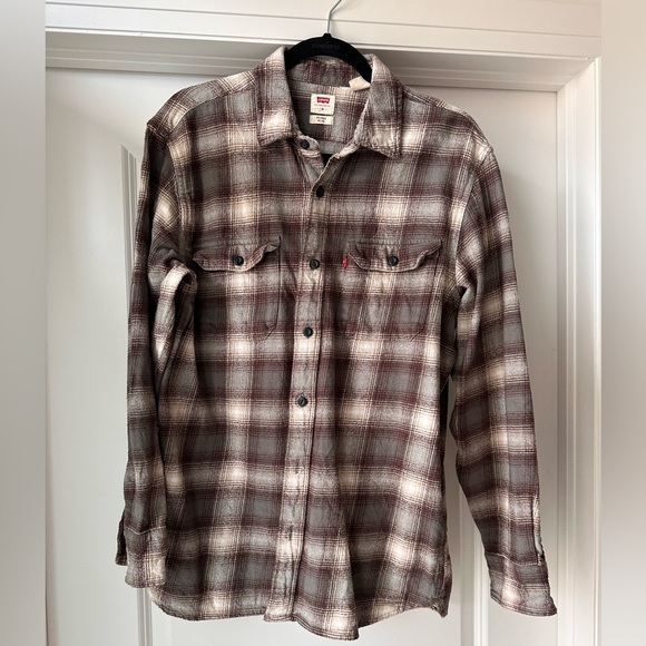 Levi’s Men’s Plaid Button Down Long Sleeve - Picture 1 of 3